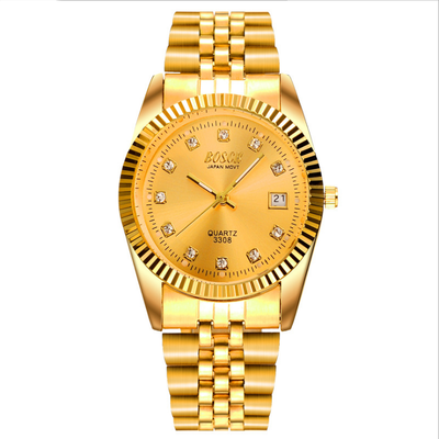 Yellow gold business watch